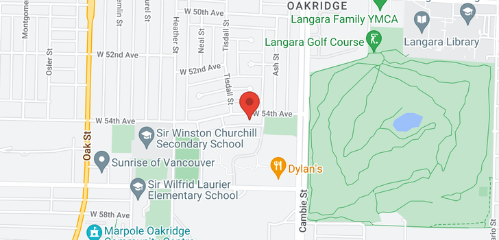 map of 632 W 54TH AVENUE
